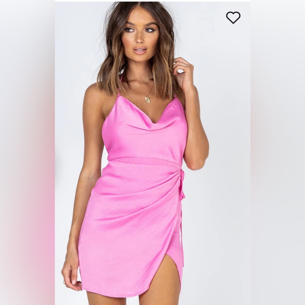Princess Polly ENSLEY MINI DRESS PINK Size 2